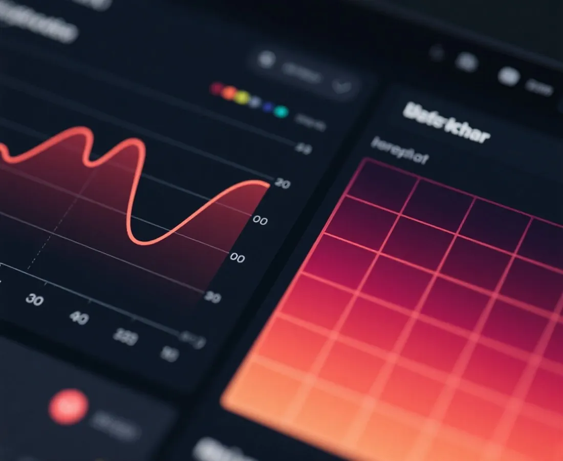 趋势图表与热力图示意图